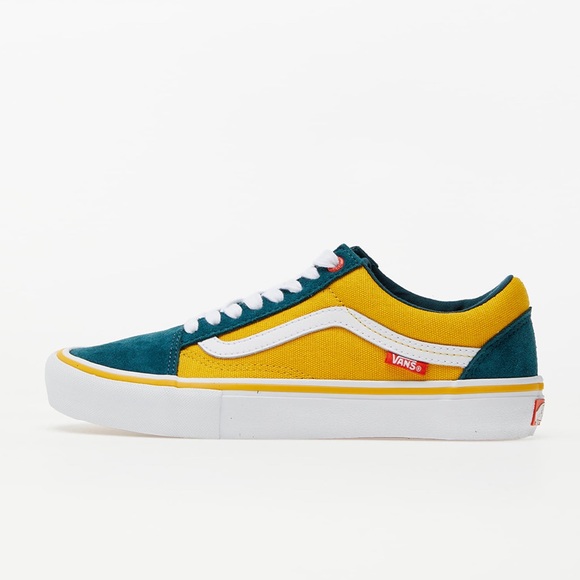 NIB VANS OLD SKOOL PRO SHOES (PRIME ATLANTIC GOLD) Size 9 - Picture 3 of 11